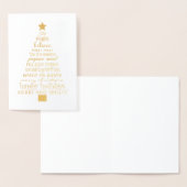 Weihnachtsbaum Gold Inspiration Folienkarte (Anzeige)