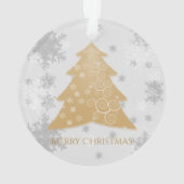 Weihnachtsbaum Gold Ornament (Rückseite)