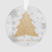 Weihnachtsbaum Gold Ornament (Vorderseite)