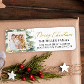 Weihnachtsbaum Gold Script Foto Rücksendeadresse