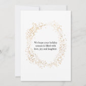 Weihnachtsbaum | Gold Star | Happy Holiday (Rückseite)