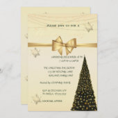 Weihnachtsbaum, Goldbug, Weihnachtsgebäck der Firm Einladung (Vorne/Hinten)