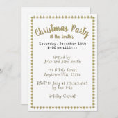 Weihnachtsbaum - Golden Filigree Weihnachtsbaum - Einladung (Vorne/Hinten)