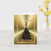 Weihnachtsbaum Golden Hamsa Chrismukkah Card Karte (Gelbe Blume)