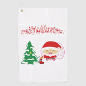 Weihnachtsbaum Golf Handtücher (Vorderseite)