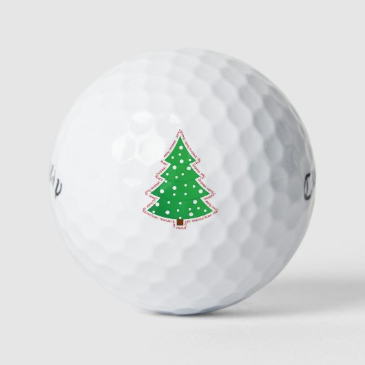 Weihnachtsbaum Golfball