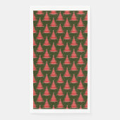Weihnachtsbaum Green Red Pattern Design Serviette (Vorderseite)