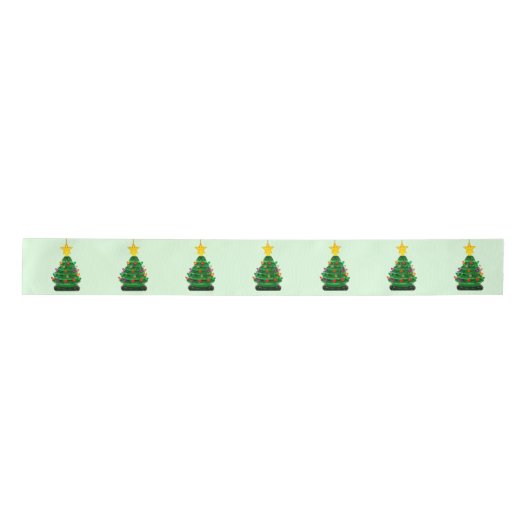 Weihnachtsbaum Green Ribbon Satinband (Vorderseite)