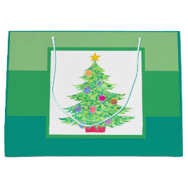 Weihnachtsbaum Große Geschenktasche Geschenktüte