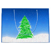 Weihnachtsbaum Große Geschenktasche Geschenktüte (Vorderseite)
