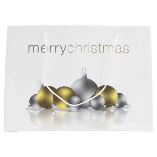 Weihnachtsbaum Große Geschenktüte (Vorderseite)