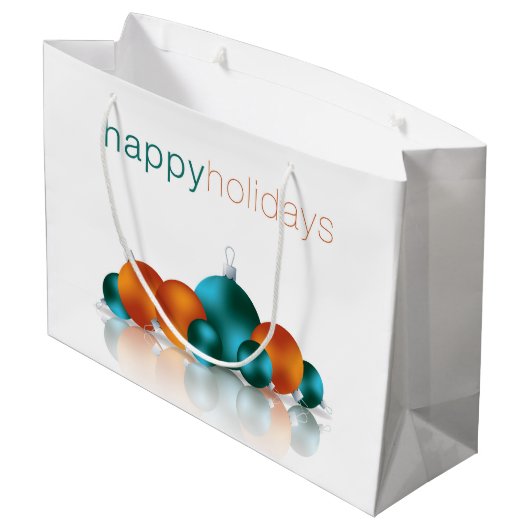 Weihnachtsbaum Große Geschenktüte (Rückseite Schrägansicht)