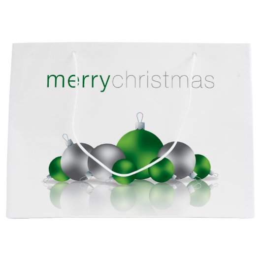 Weihnachtsbaum Große Geschenktüte (Vorderseite)