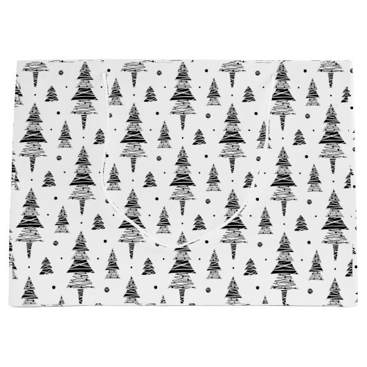 Weihnachtsbaum Große Geschenktüte (Vorderseite)