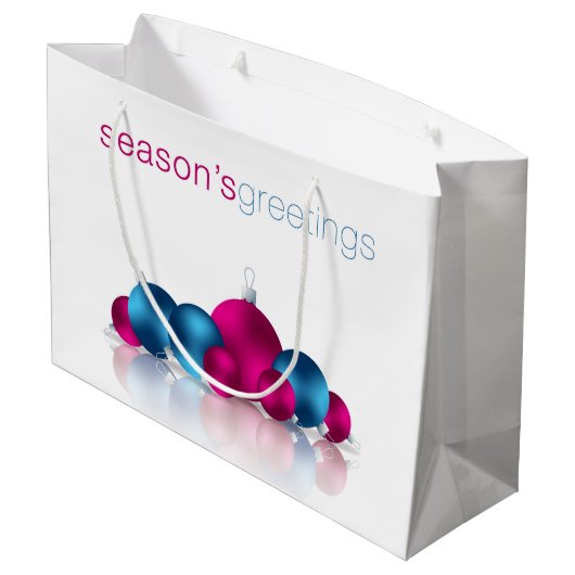 Weihnachtsbaum Große Geschenktüte (Rückseite Schrägansicht)