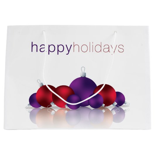 Weihnachtsbaum Große Geschenktüte (Vorderseite)