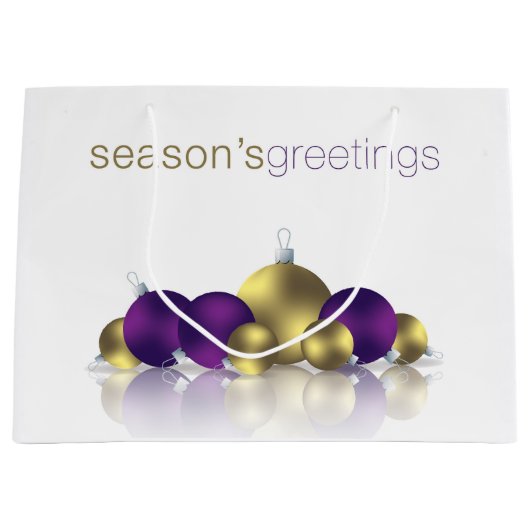 Weihnachtsbaum Große Geschenktüte (Vorderseite)