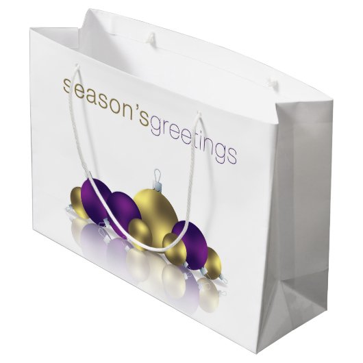 Weihnachtsbaum Große Geschenktüte (Rückseite Schrägansicht)