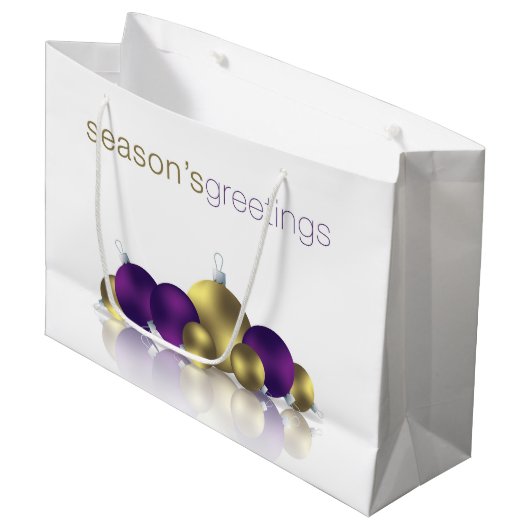 Weihnachtsbaum Große Geschenktüte (Vorderseite Schrägansicht)