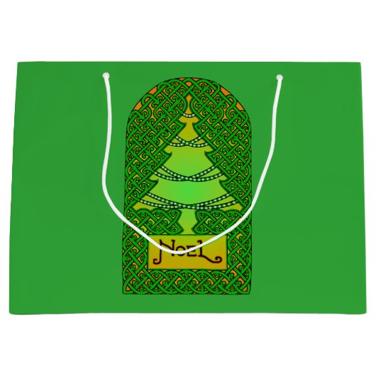 Weihnachtsbaum Große Geschenktüte (Vorderseite)