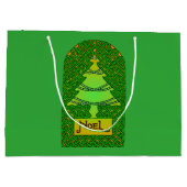 Weihnachtsbaum Große Geschenktüte (Rückseite)