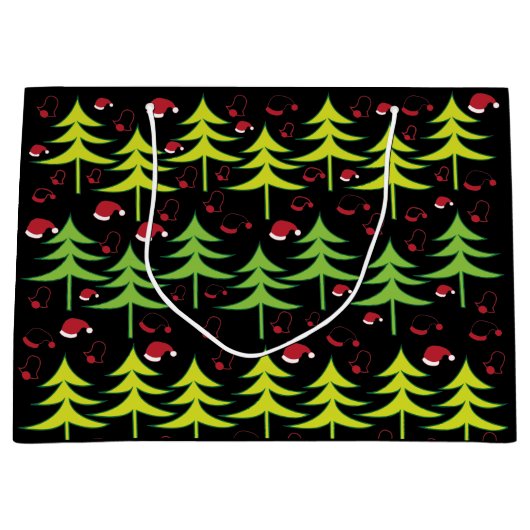 Weihnachtsbaum Große Geschenktüte (Vorderseite)