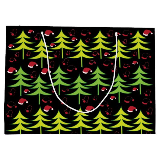 Weihnachtsbaum Große Geschenktüte (Rückseite)
