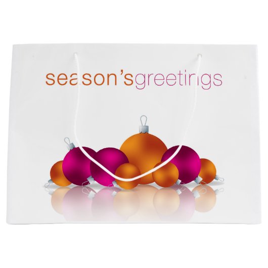 Weihnachtsbaum Große Geschenktüte (Vorderseite)