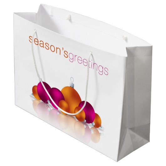 Weihnachtsbaum Große Geschenktüte (Rückseite Schrägansicht)