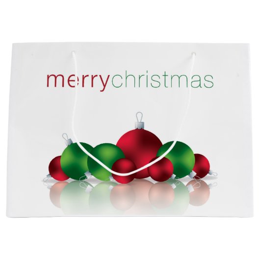 Weihnachtsbaum Große Geschenktüte (Vorderseite)