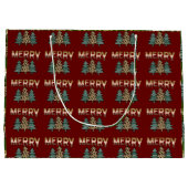 Weihnachtsbaum Große Geschenktüte (Rückseite)