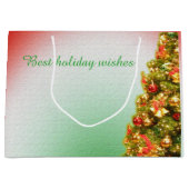 Weihnachtsbaum Große Geschenktüte (Vorderseite)