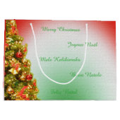 Weihnachtsbaum Große Geschenktüte (Rückseite)