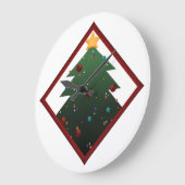 Weihnachtsbaum Große Wanduhr (Winkel)