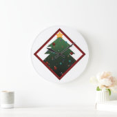 Weihnachtsbaum Große Wanduhr (Zuhause)