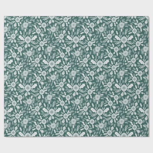 Weihnachtsbaum Grün Geschenkpapier (Flach)
