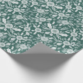 Weihnachtsbaum Grün Geschenkpapier (Ecke)