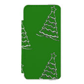 Weihnachtsbaum grün incipio iPhone Geldbeutel-Hülle (Folio Vorderseite)
