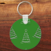 Weihnachtsbaum grün schlüsselanhänger (Vorderseite)