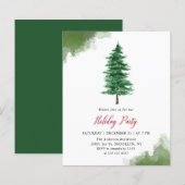 Weihnachtsbaum Grüne Feier Flyer (Vorne/Hinten)