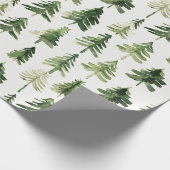 Weihnachtsbaum Grüne Pine Tree Geschenkpapier (Ecke)