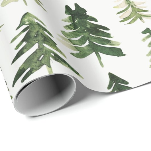 Weihnachtsbaum Grüne Pine Tree Geschenkpapier (Rolleneckpunkt)