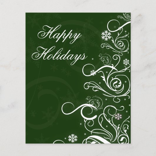 Weihnachtsbaum Grüne Weihnachtskarte (Vorderseite)