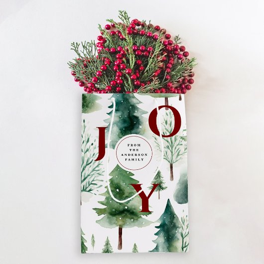 Weihnachtsbaum Grüne Weinkeller Mittlere Geschenktüte