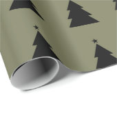 Weihnachtsbaum - Grüner Olivenbaum Geschenkpapier (Rolleneckpunkt)