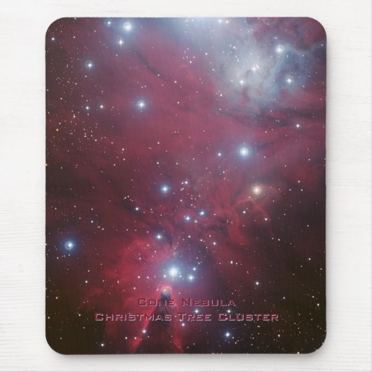 Weihnachtsbaum-Gruppe - NGC 2264 Mousepad (Vorne)