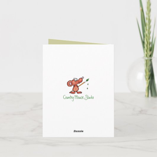 Weihnachtsbaum Gruß Feiertagskarte (Rückseite)