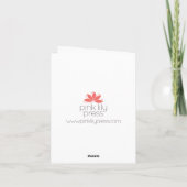 Weihnachtsbaum-Gruß-Karte Feiertagskarte (Rückseite)