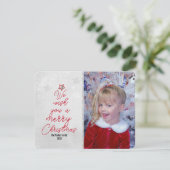 Weihnachtsbaum Grüße Fotokarte Karte (Stehend Vorderseite)