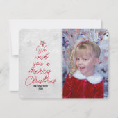 Weihnachtsbaum Grüße Fotokarte Karte (Vorderseite)